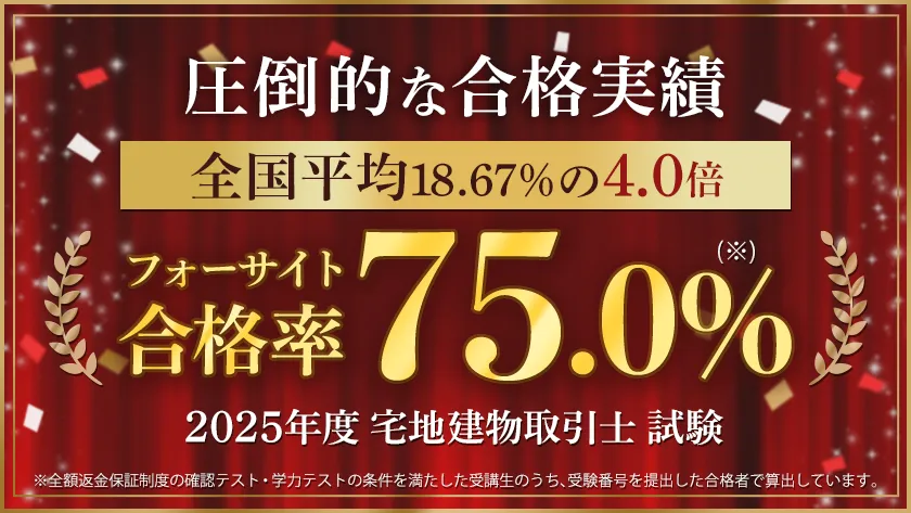 宅建士（宅地建物取引士）通信講座ならフォーサイト - 資格試験の通信
