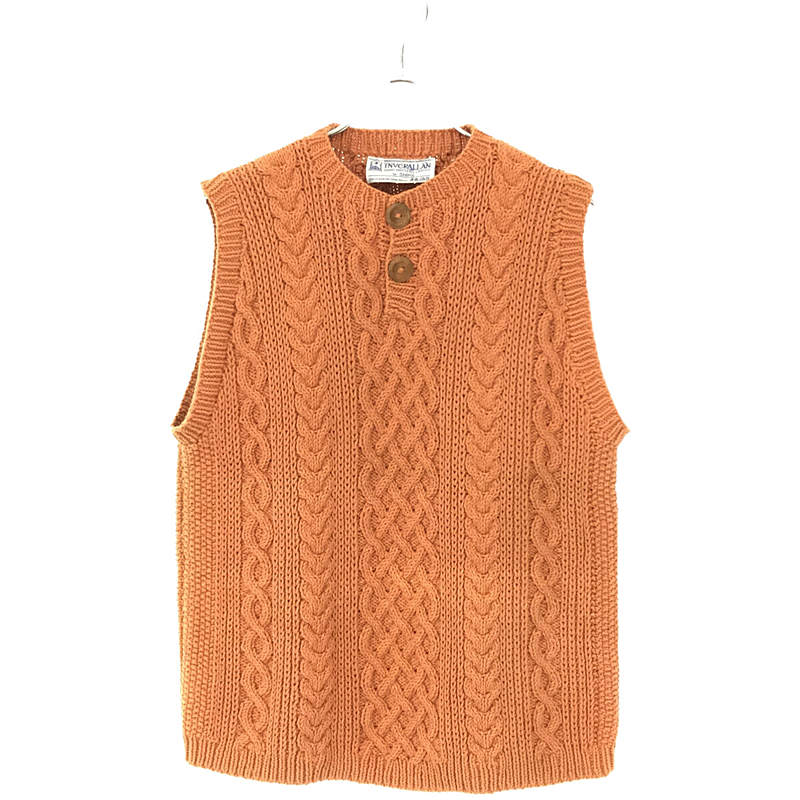 SHIPS シップス別注 スコットランド製 コットン ヘンリーネック アラン