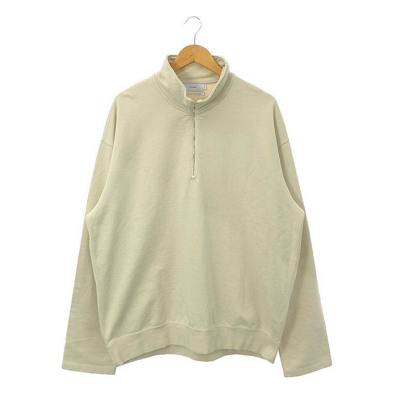 Compact Terry Roll Up Sleeve Half Zip / ハーフジップ スウェット