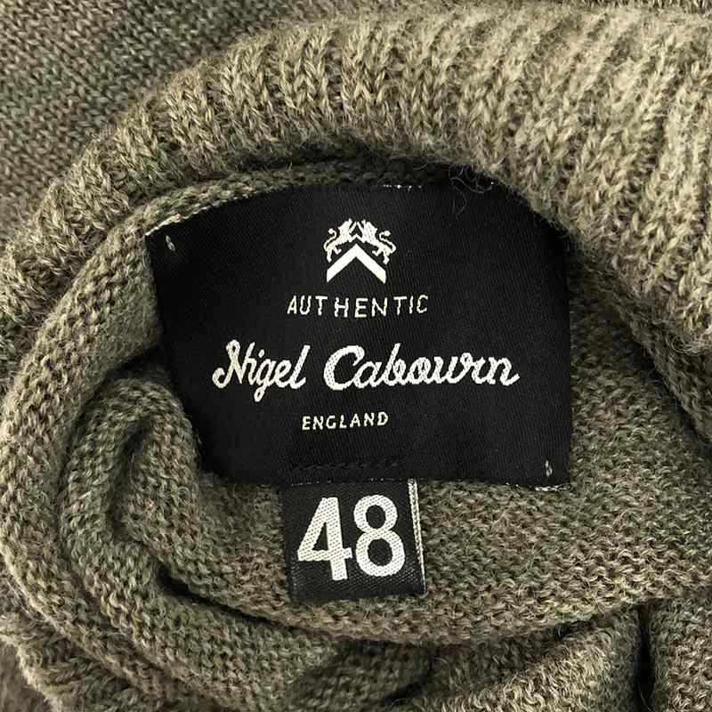 SEAMLESS ROLL NECK KNIT ウール シームレス ロールネック ニット