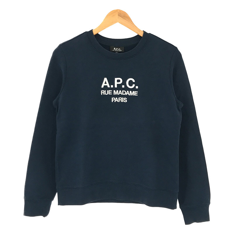 A.P.C./SWEAT SKYE 23PE/ネイビー/Lサイズ ロゴ刺繍 A.P.C./SWEAT SKYE