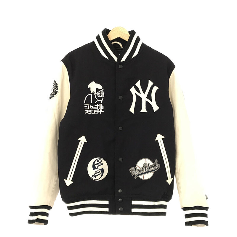 NEW ERA × NewYork Yankees ワッペン 刺しゅう ウール 袖レザー
