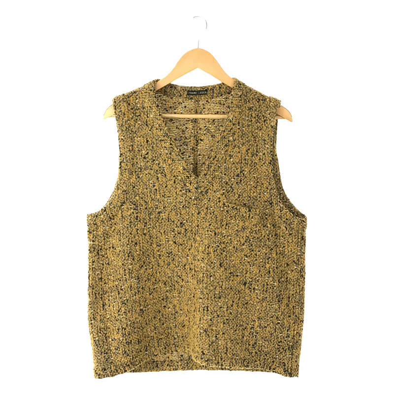 YELLOW WOOL VEST プルオーバー メランジ ニット ベスト | ブランド