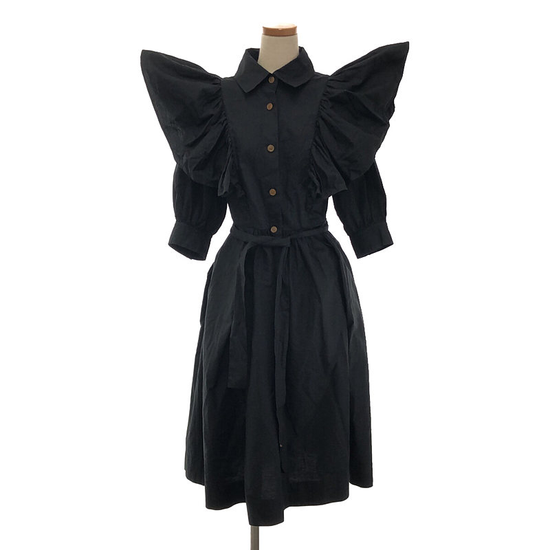 ブロードフリル シャツワンピース | ブランド古着の買取・委託販売 KLD