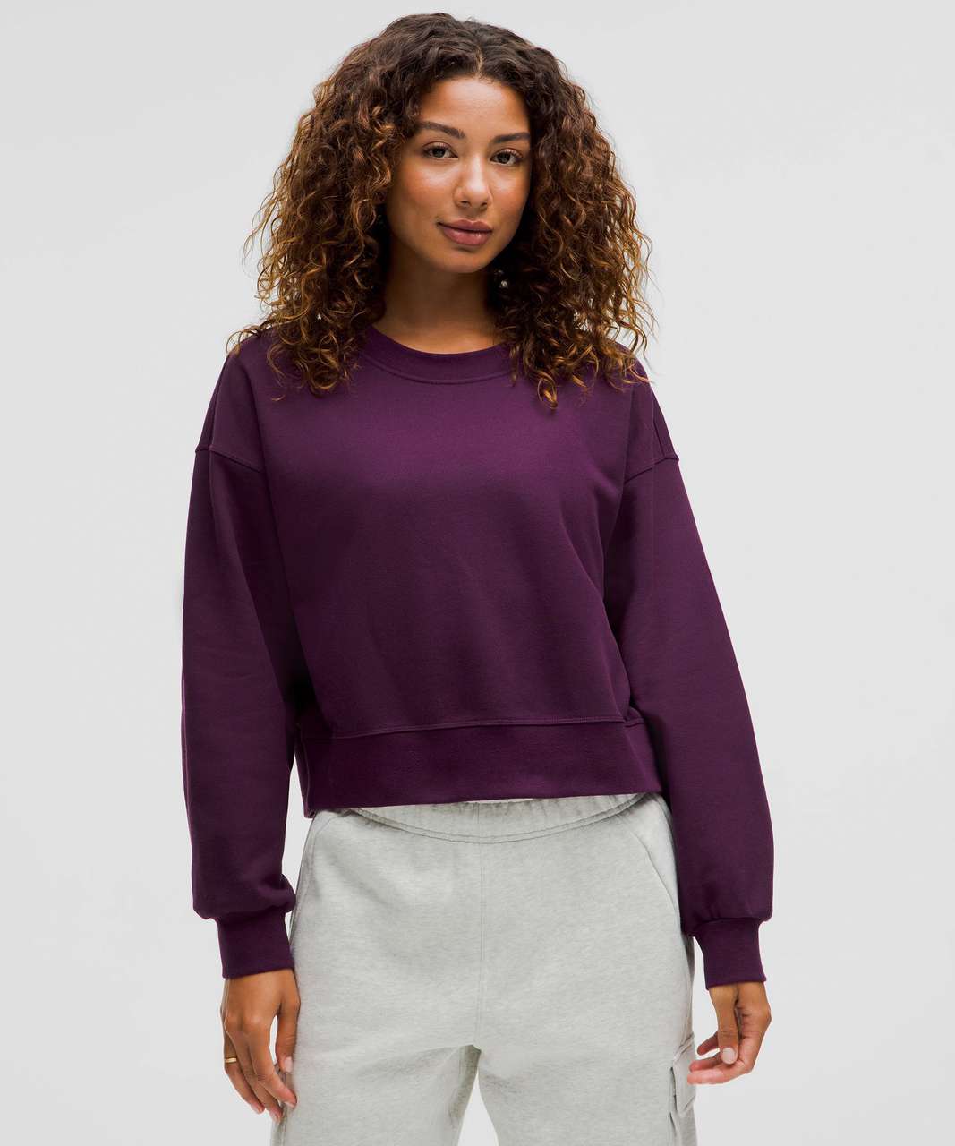 Lululemon Perfectly Oversized Cropped Crew *French Terry