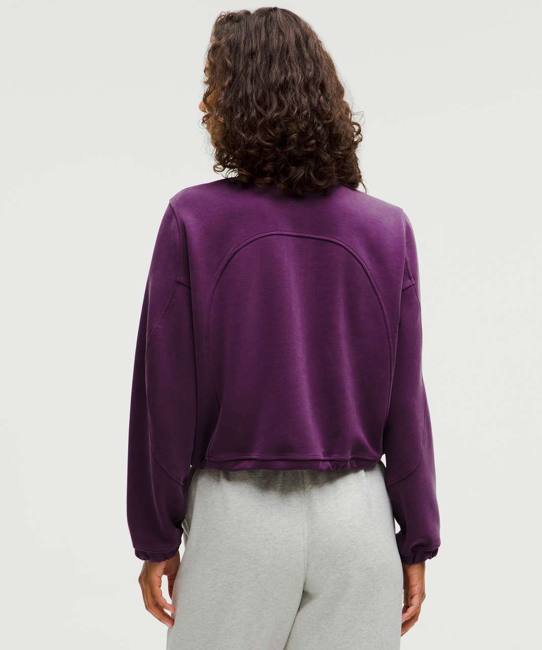 Lululemon Brushed Softstreme Half Zip - Dramatic Magenta - lulu