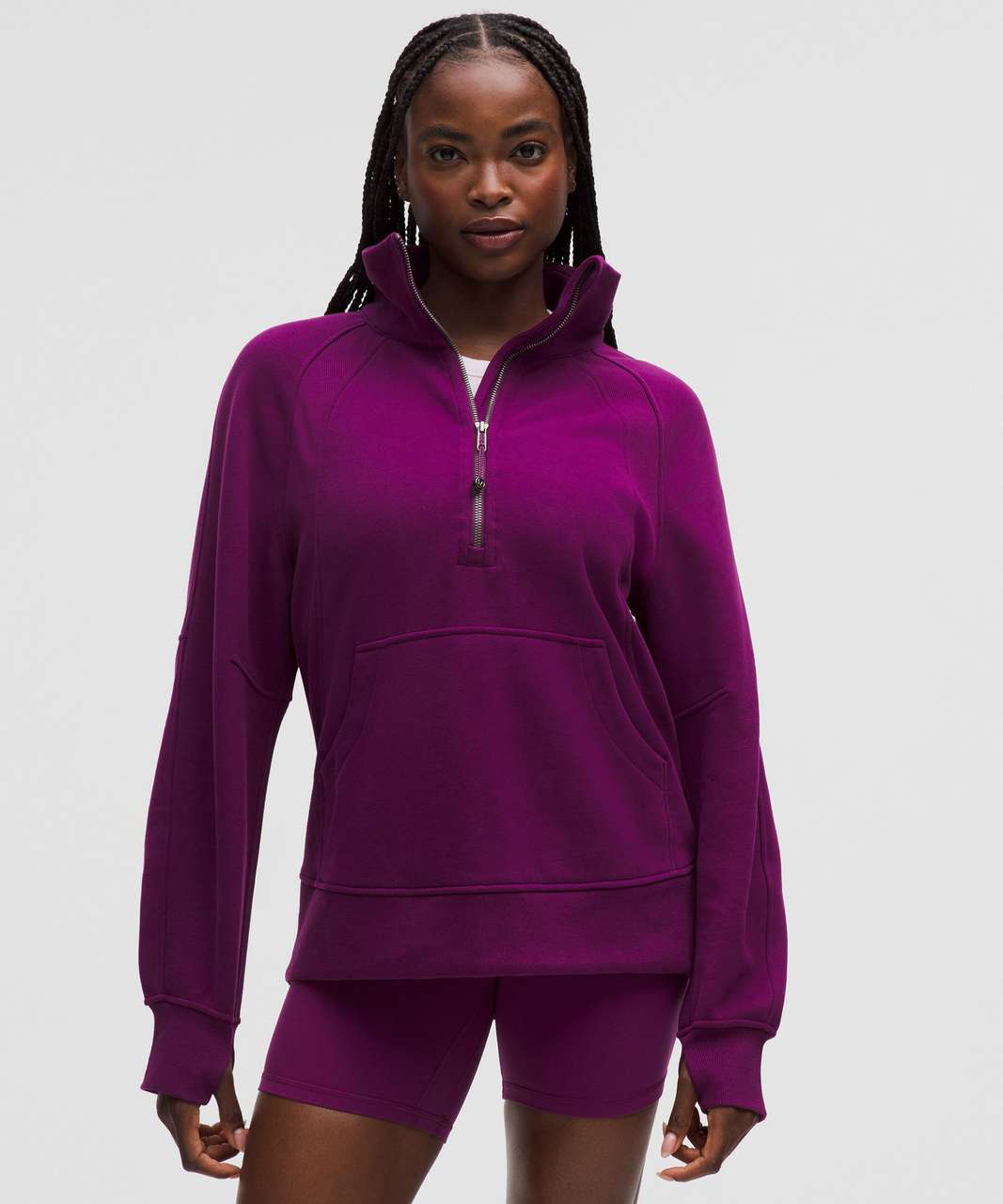 Lululemon Scuba Oversized Funnel-Neck Half Zip *Long - Chilled