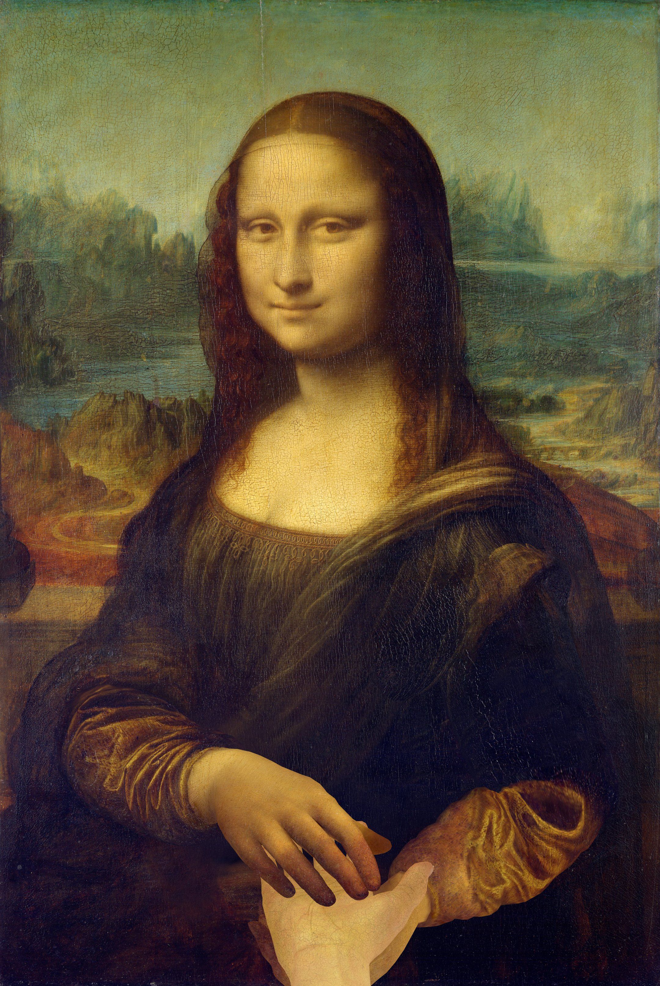 超音波触覚技術でモナリザと握手 東京ミッドタウン日比谷で開催された