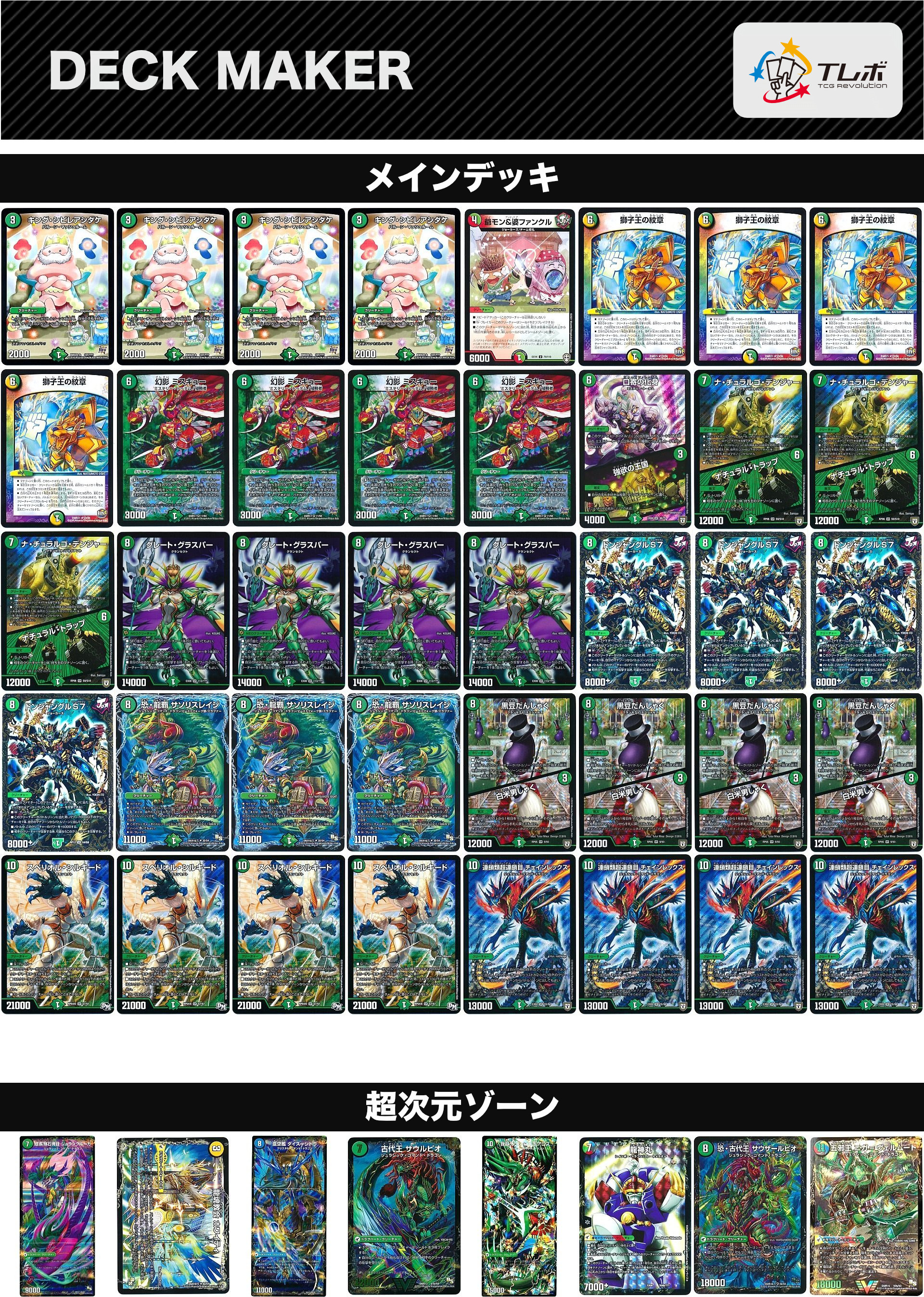 デュエルマスターズ グラスパーループ デッキレシピ詳細 | ガチまとめ