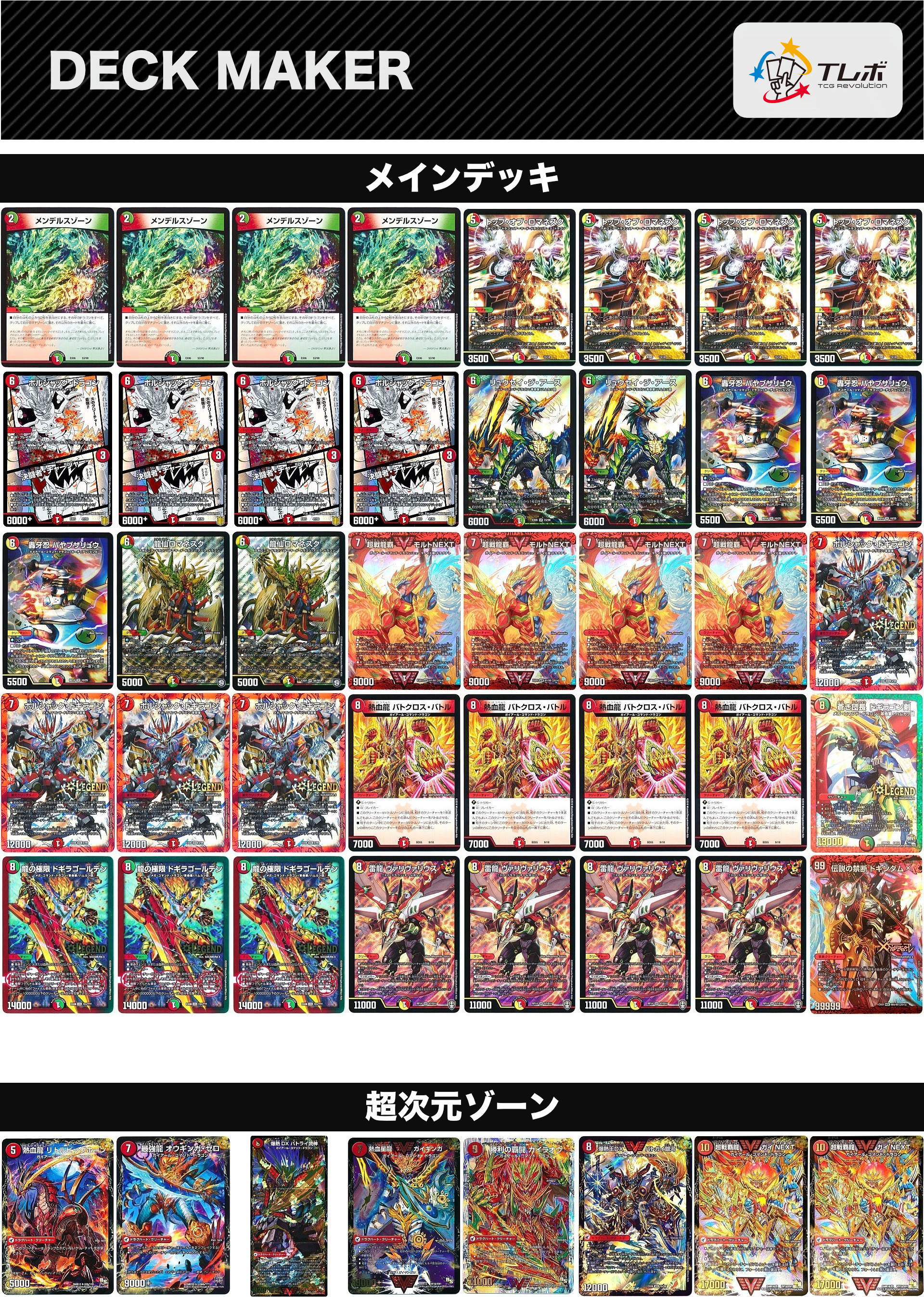 デュエルマスターズ リースモルネク デッキレシピ詳細 | ガチまとめ