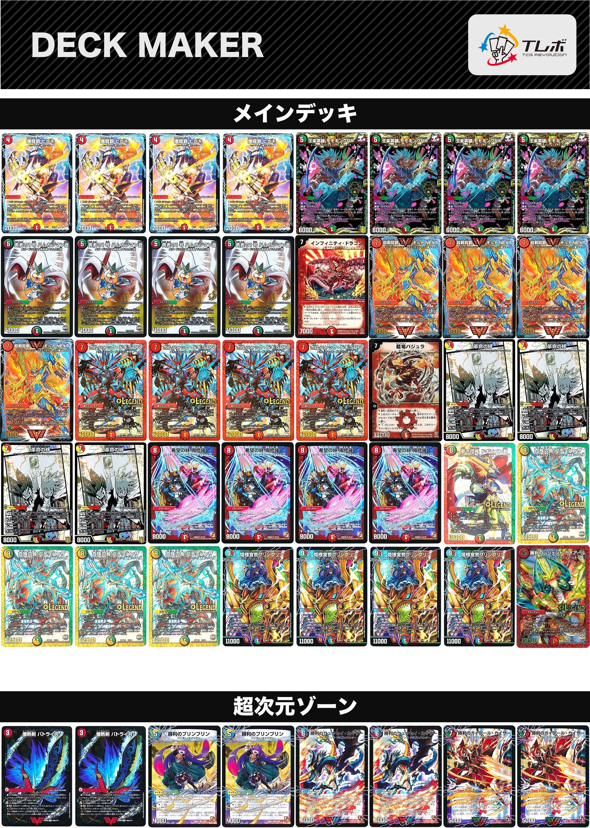 デュエルマスターズ 連ドラ超次元覇 デッキレシピ詳細 | ガチまとめ
