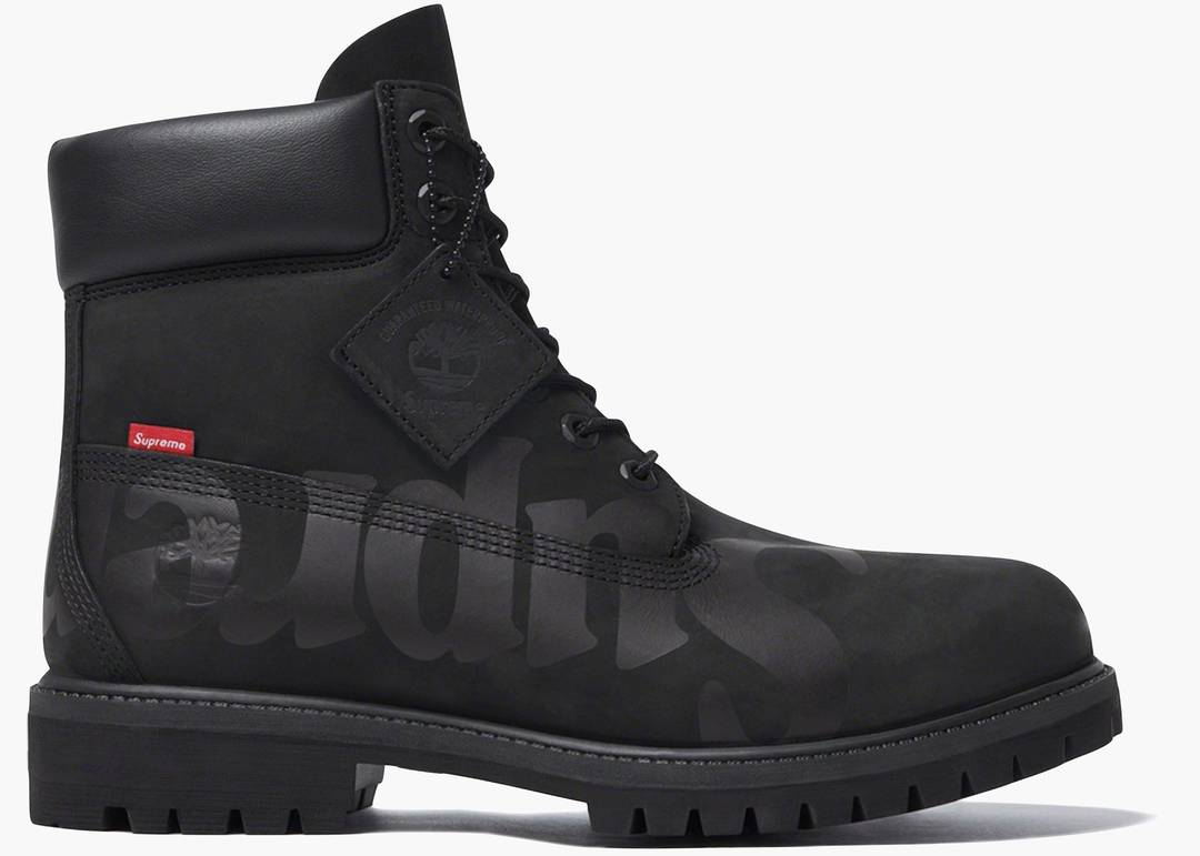 Supreme X Timberland Premium Waterproof Boot Black