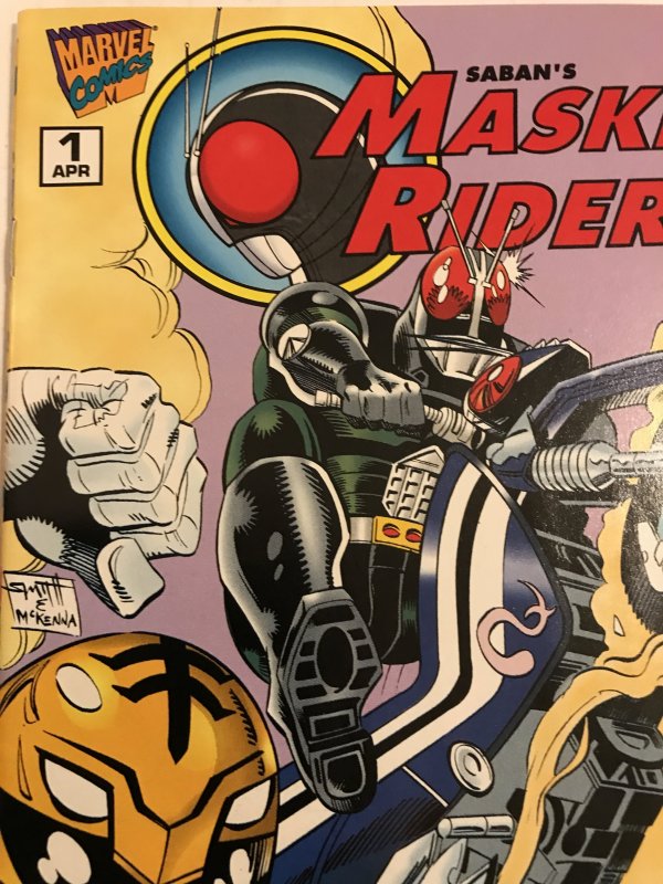Saban's MASKED RIDER #1: Marvel 2/96 NM- Rare Newsstand Variant