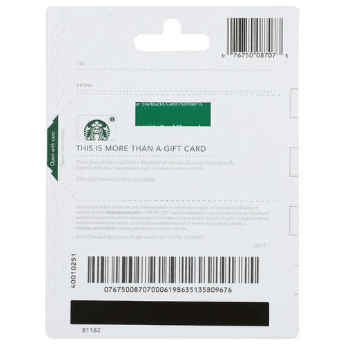 Starbucks $25 Secure - 1 Each - Super 1 Foods