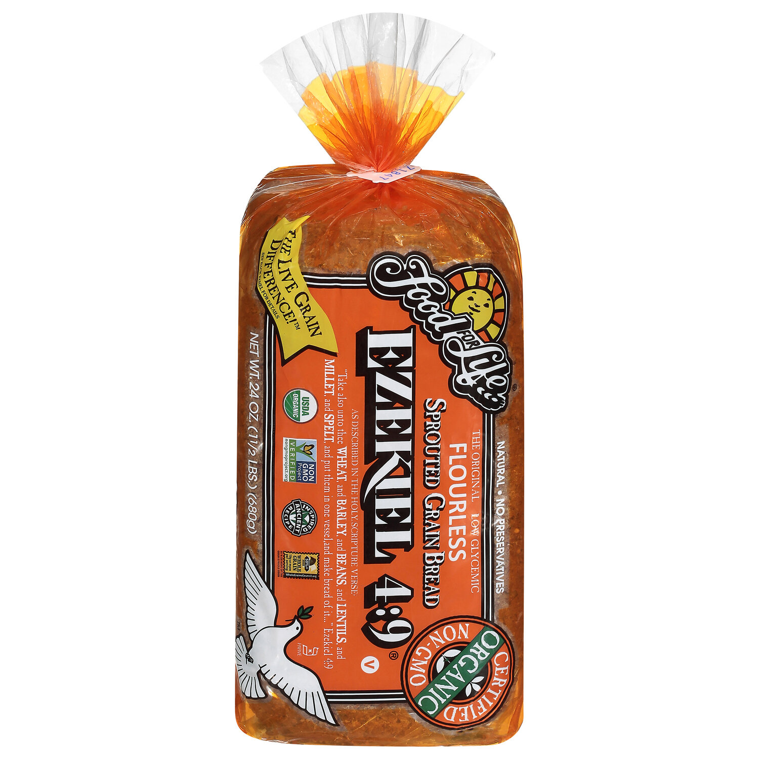 Food for Life Ezekiel 4:9 Bread Organic Sprouted Whole Grain