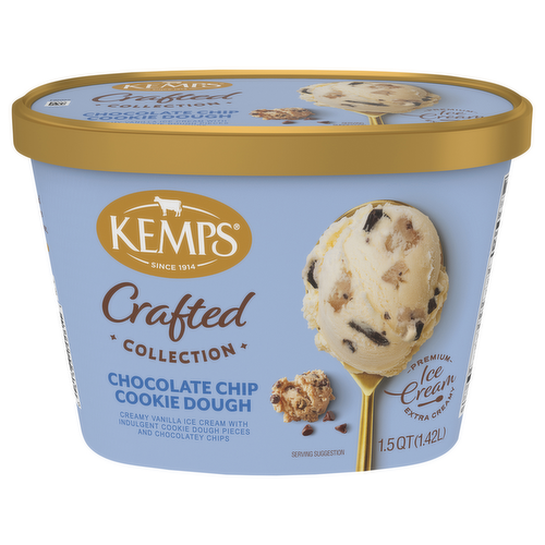 Kemps Simply Crafted Chocolate Chip Cookie Dough Ice Cream - Lunds