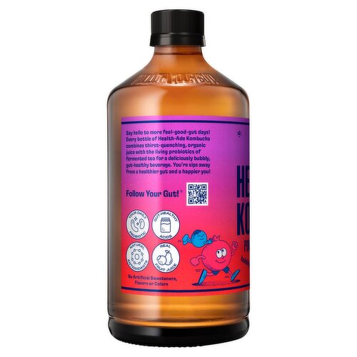 Health-Ade Kombucha Pomegranate-Blueberry Bubbly Probiotic Tea, 16
