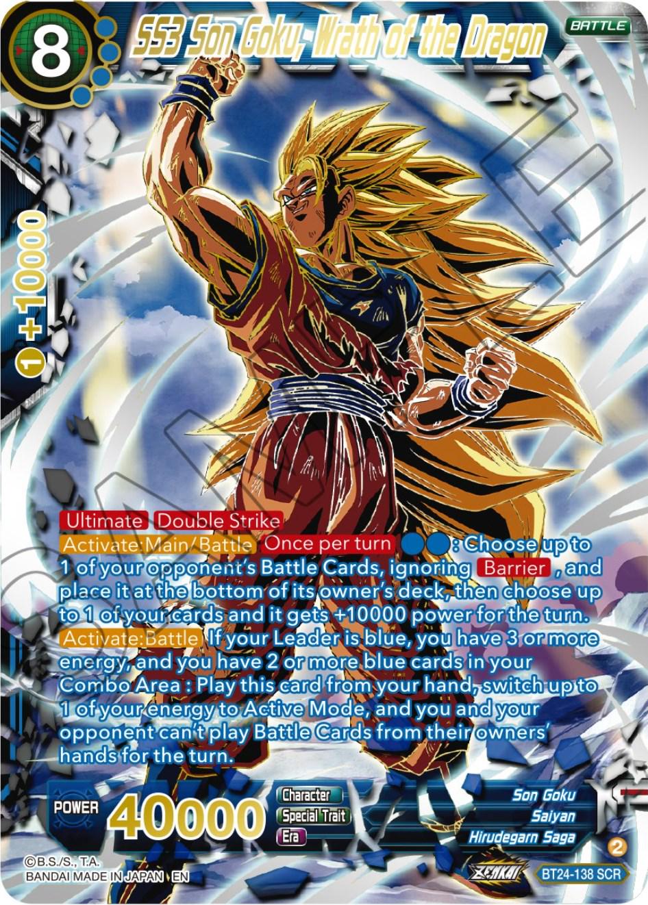 SS3 Son Goku, Wrath of the Dragon [Gold Foil] BT24-138 Prices