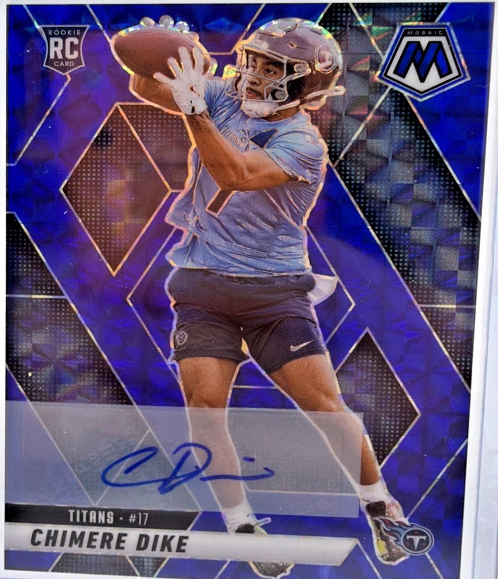 Chimere Dike [Blue] #356 Prices | 2025 Panini Mosaic Rookie