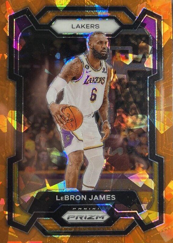 LeBron James [Orange Ice] #63 Prices | 2023 Panini Prizm