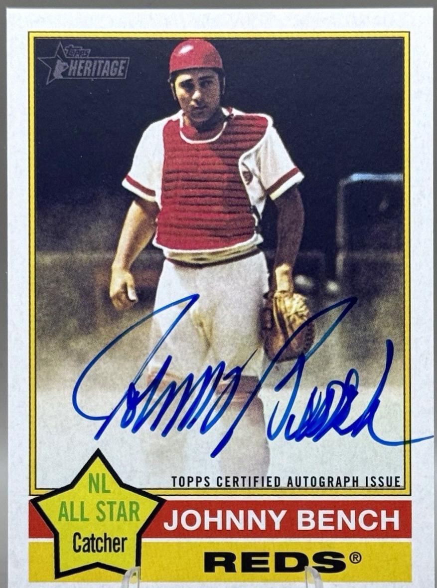 Johnny Bench #76RO-JB Prices | 2025 Topps Heritage Real One