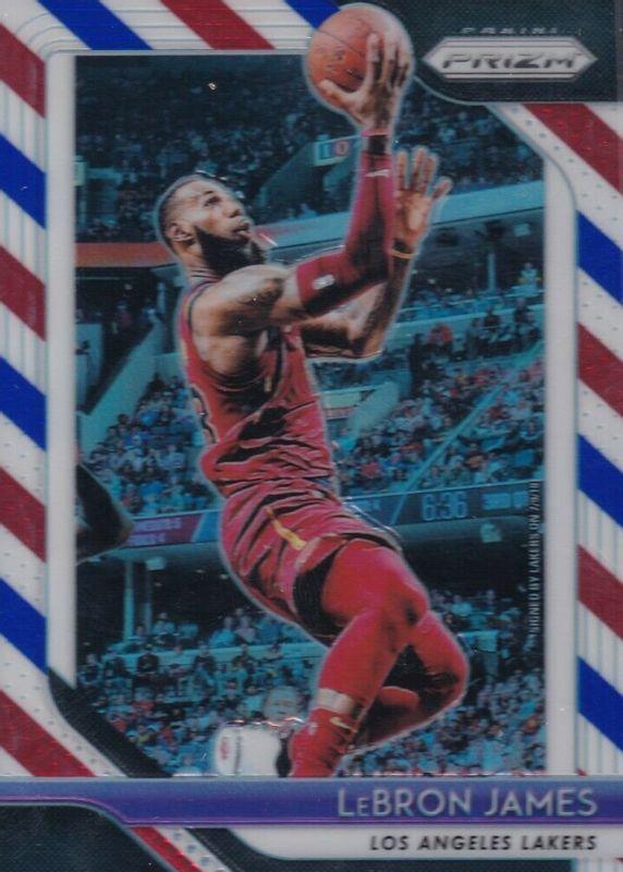 LeBron James [Red, White, Blue Prizm] #6 Prices | 2018 Panini
