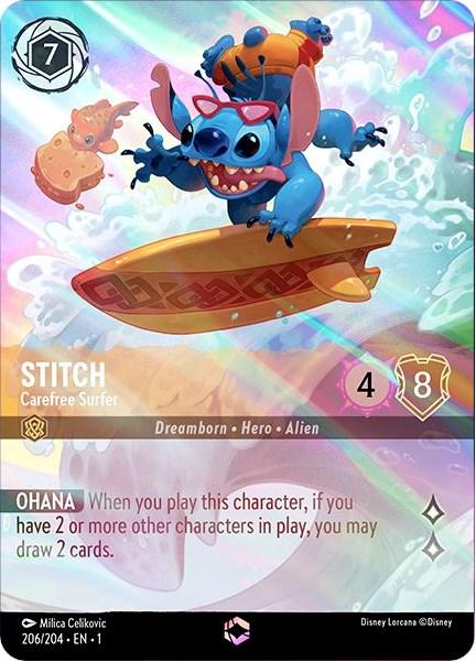 Stitch - Carefree Surfer #206 Prices | Lorcana First Chapter