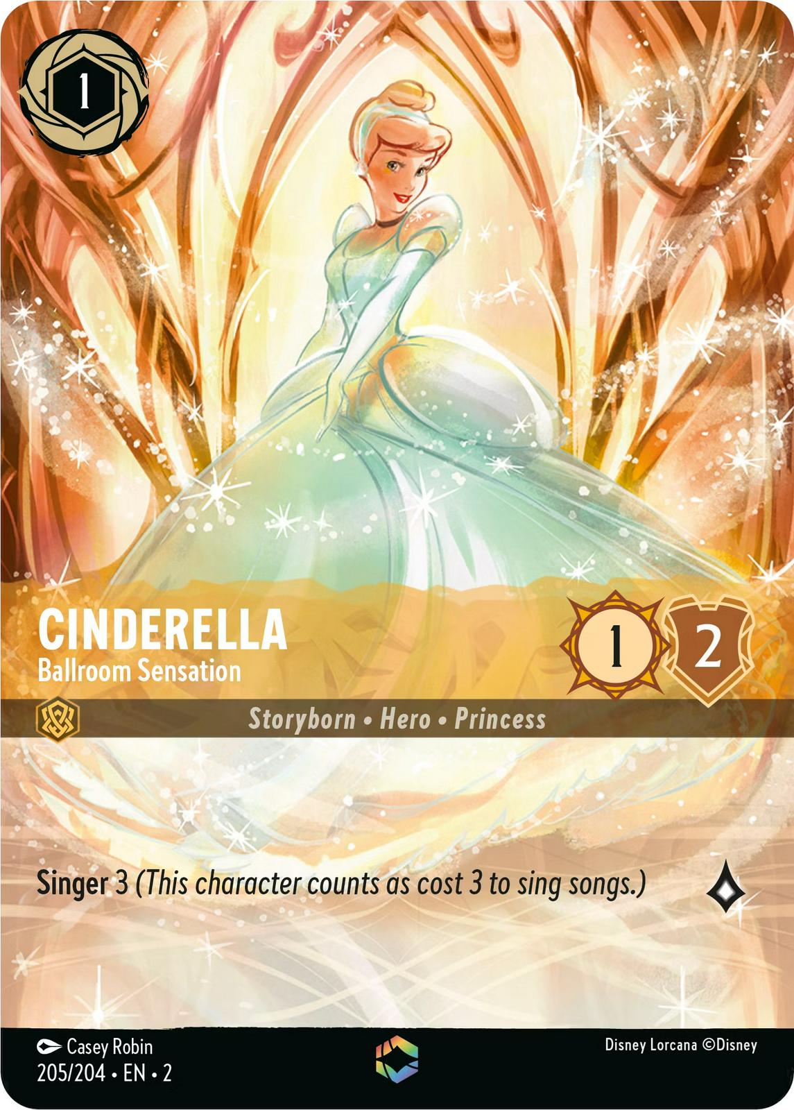 Cinderella - Ballroom Sensation #205 Prices | Lorcana Rise of the