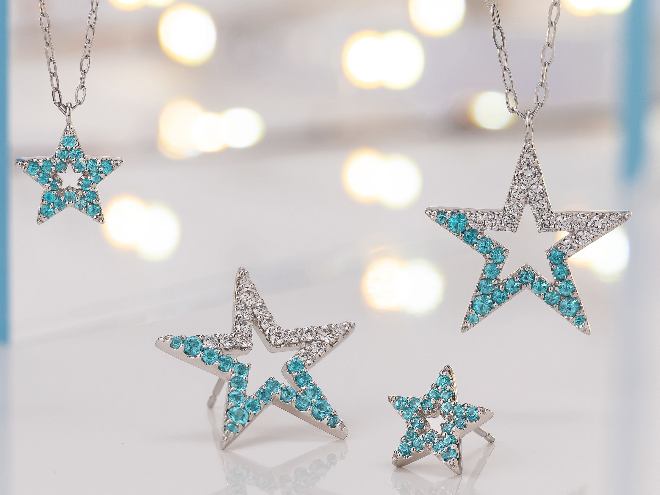 リリース】「STAR」コレクションにパライバトルマリンのピアスと