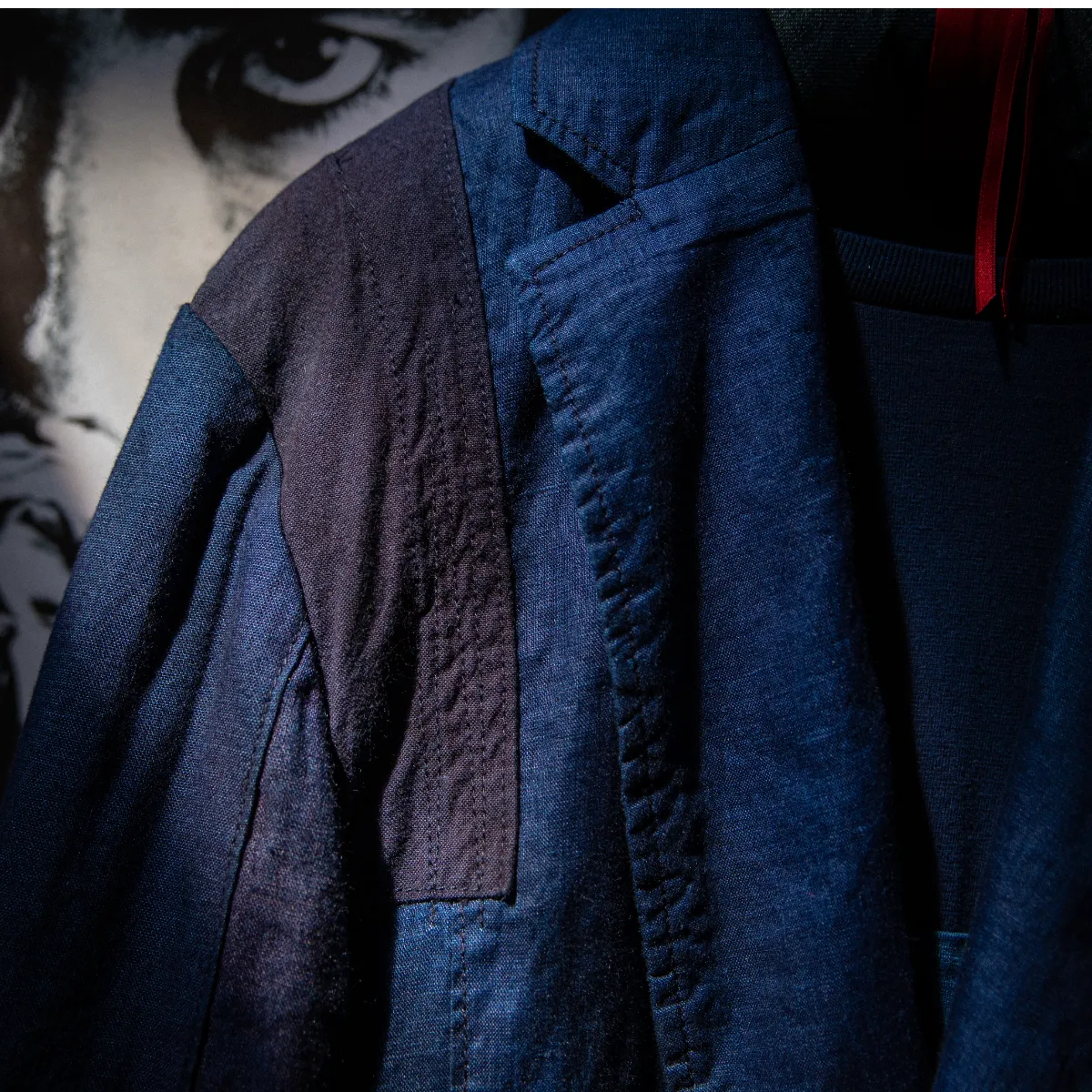 インディゴリネン パッチワークジャケット - BLUE BLUE JAPAN | ブルー