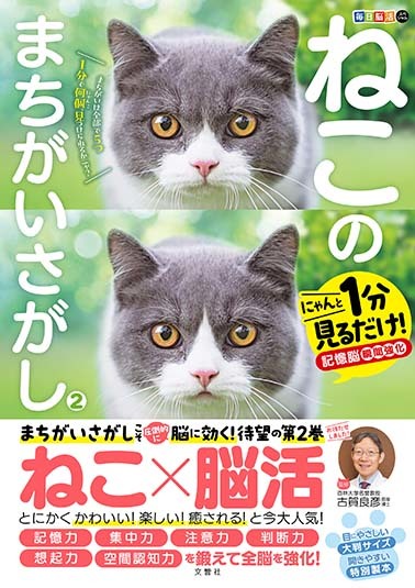 文響社 公式】毎日脳活スペシャル ねこのまちがいさがし2