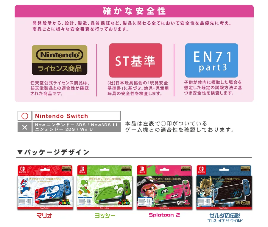 きせかえセットコレクション for Nintendo Switch マリオ／／Splatoon2