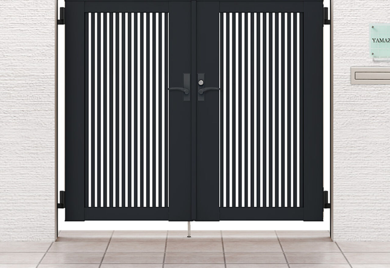 開き門扉AB TR1型-フェンス・外構・伸縮門扉ならサンフィールド