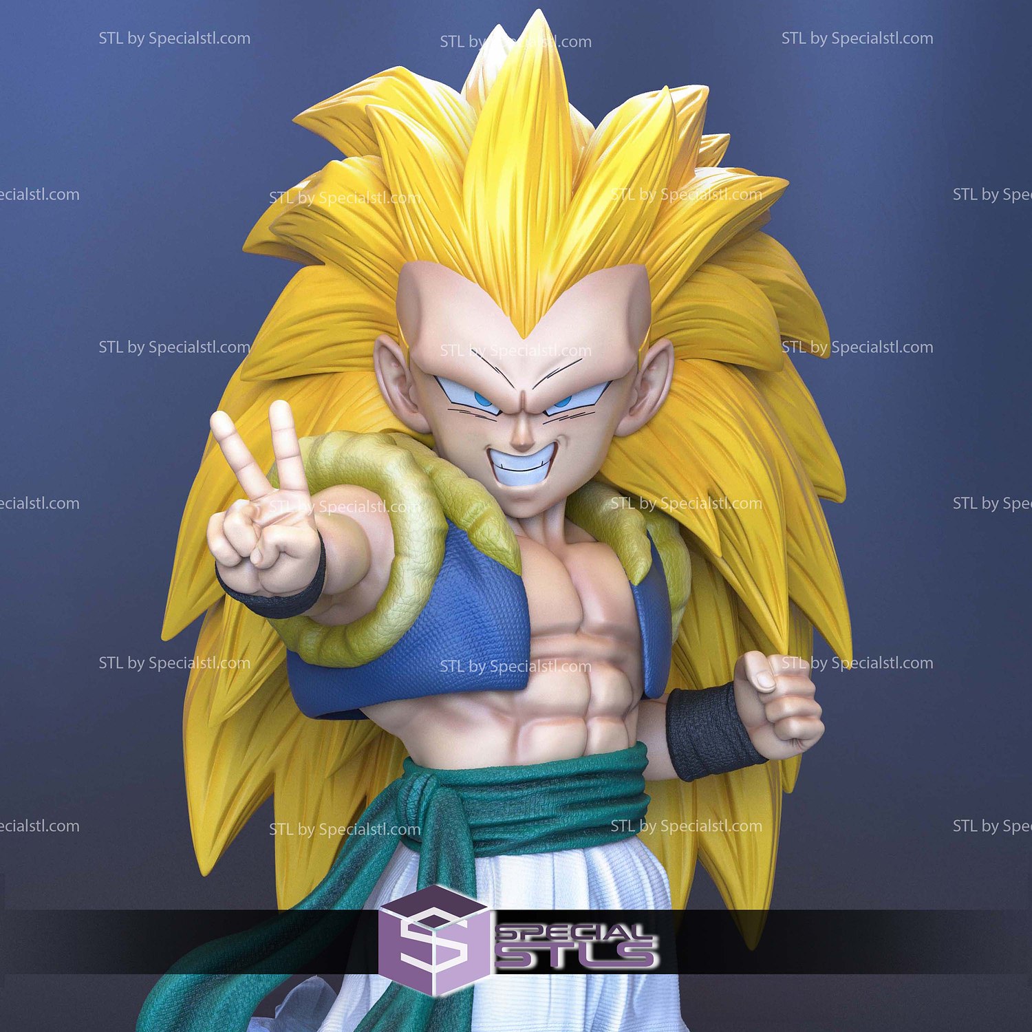 Gotenks SSJ3 New Verion 3D Printer Files | SpecialSTL
