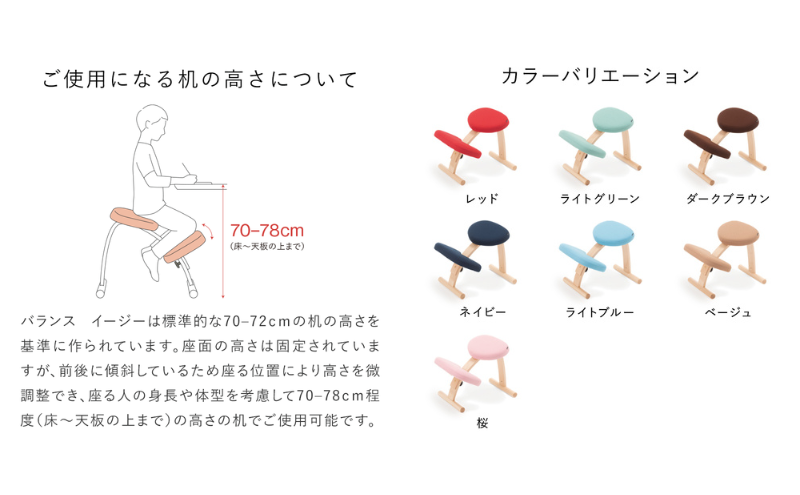 椅子 バランスイージー カバー付き 選べる フレーム カラー 姿勢矯正