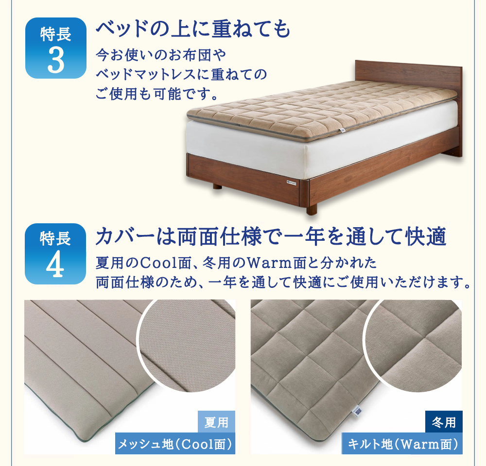 エアウィーヴ 四季布団 ( シングル サイズ ) 洗える 敷布団 敷き布団