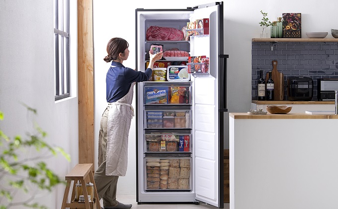 冷凍庫 スリム 274L 家庭用 IUSN-27A-B アイリスオーヤマ 家電 ファン