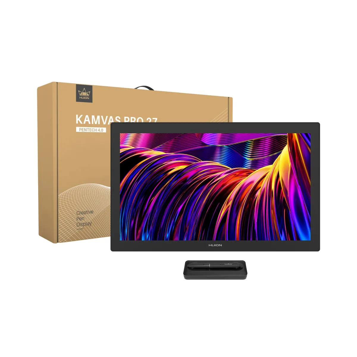 Huion Kamvas Pro 27 4K プロフェッショナル描画ディスプレイ、タッチ