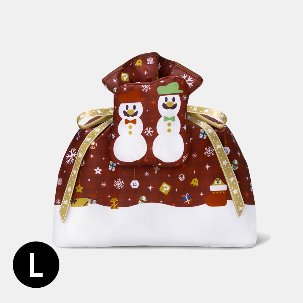 ラッピング×エコバッグ L（ゆきだるま［マリオ＆ルイージ］） | My