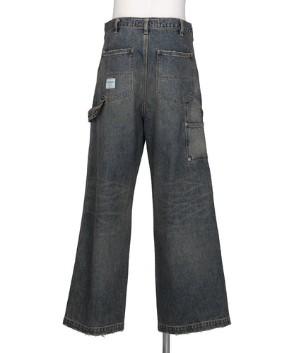 DAIRIKU(ダイリク)VINTAGE WASHED PAINTER DENIM WIDE PANTS – MIDWEST