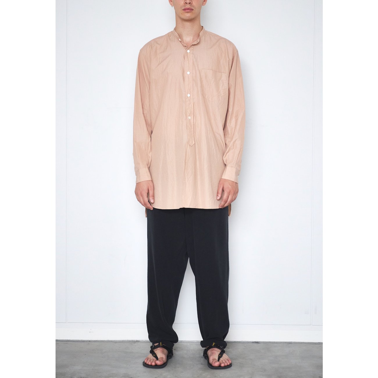 COMOLI / コモリ | バンドカラーシャツ - Sand Pink | 通販 - 正規取扱