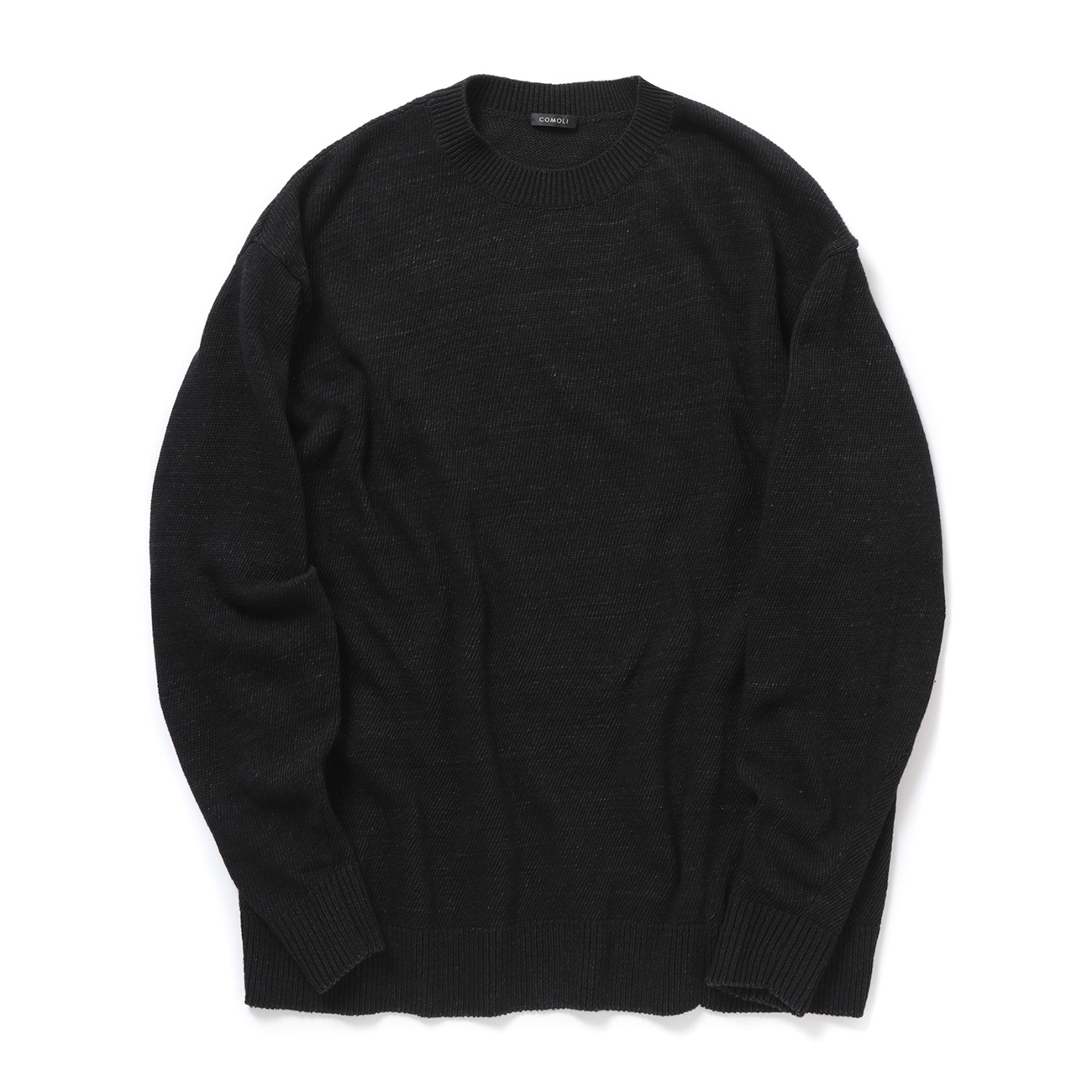 COMOLI / コモリ | 7G クルーネックニット - Black | 通販 - 正規取扱