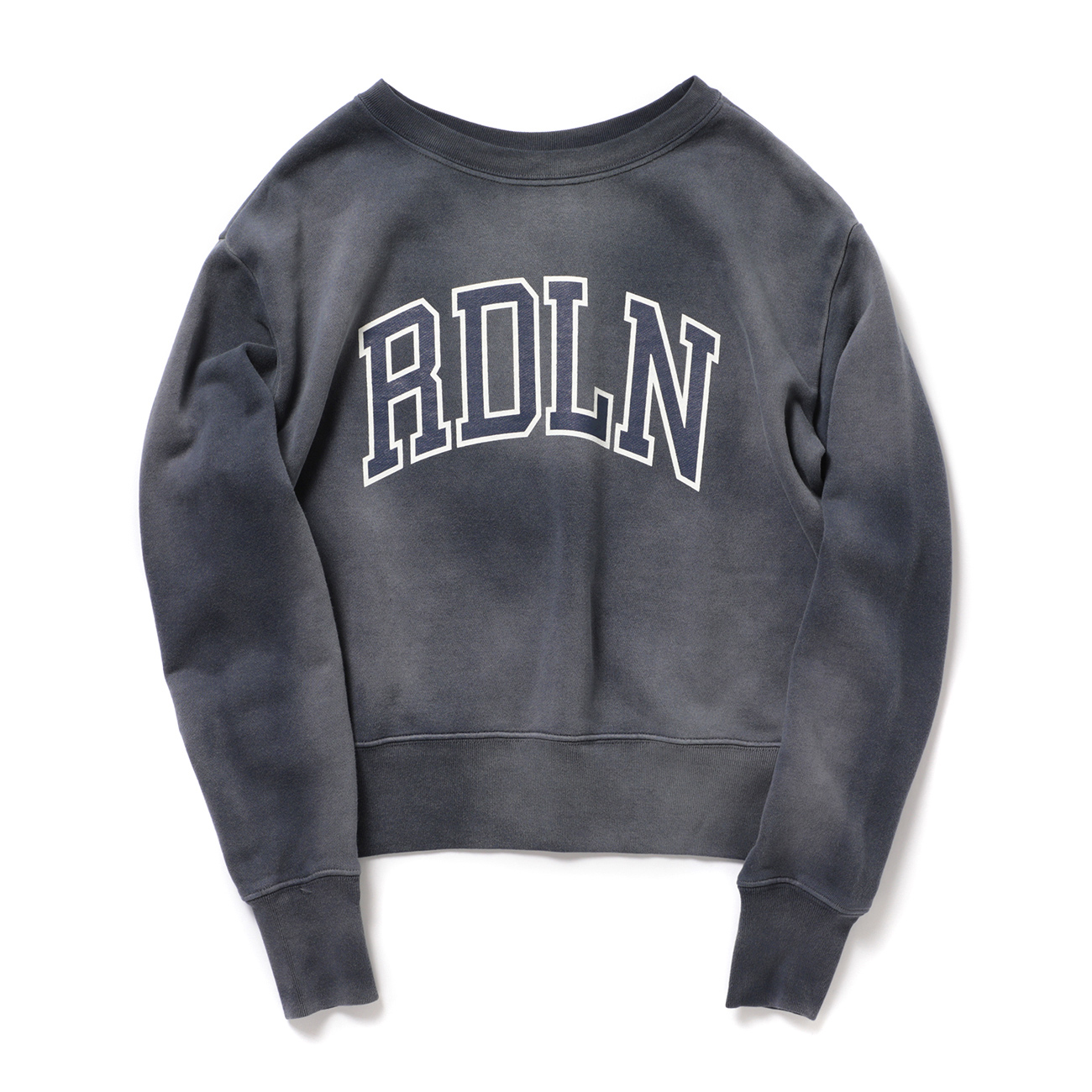 RhodolirioN / ロドリリオン | Logotype Crew Neck Sweatshirt - Navy