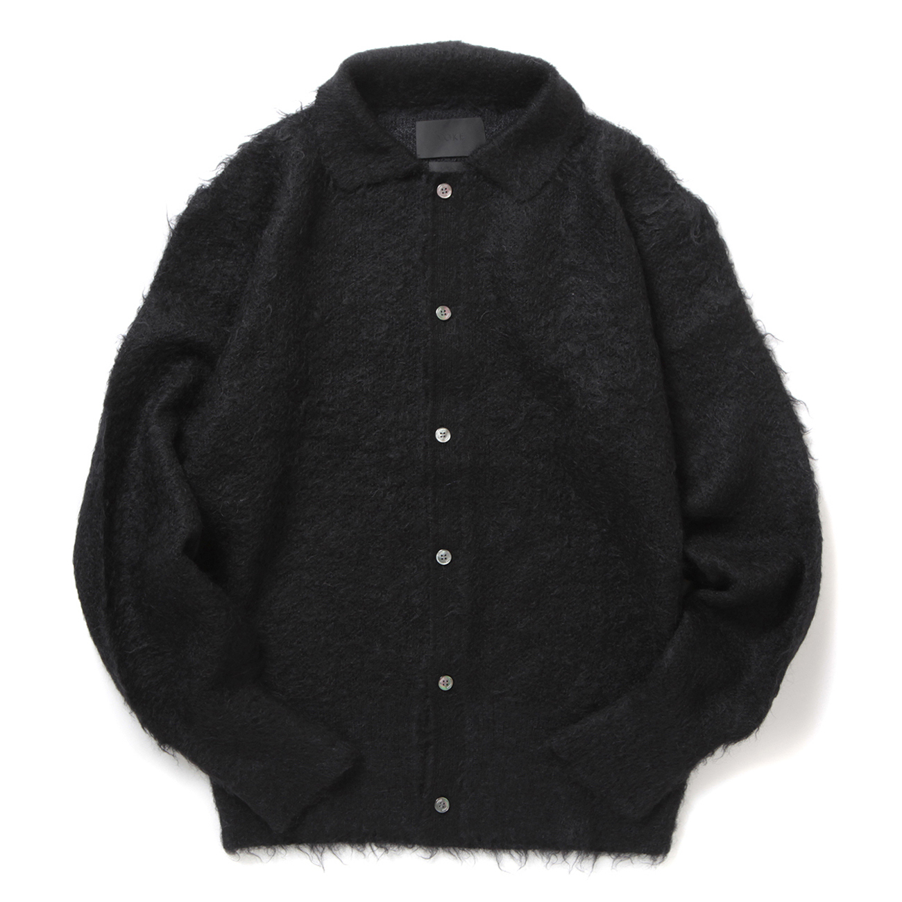 YOKE / ヨーク | BRUSHED MOHAIR KNIT SHIRT - Black | 通販 - 正規