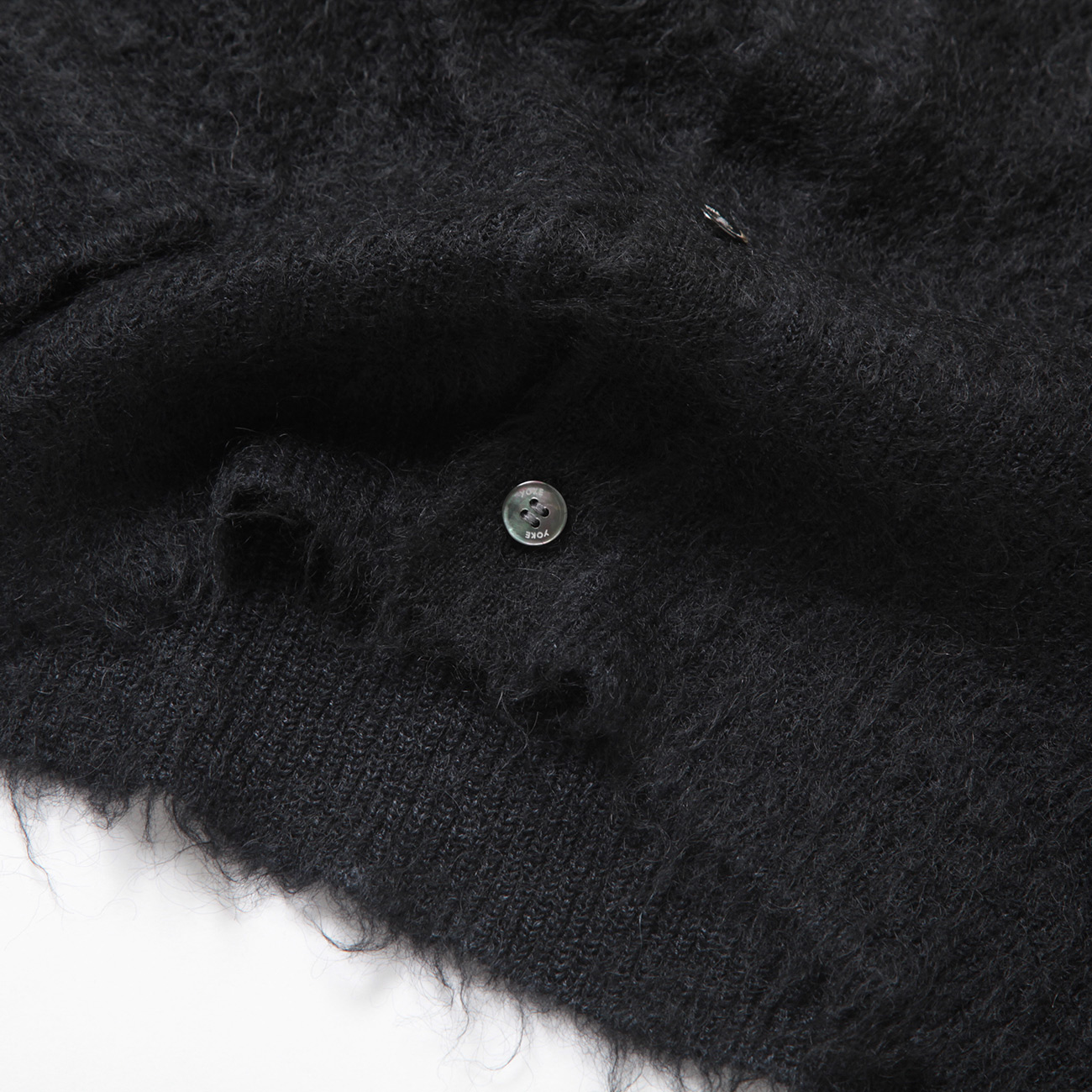 YOKE / ヨーク | BRUSHED MOHAIR KNIT SHIRT - Black | 通販 - 正規
