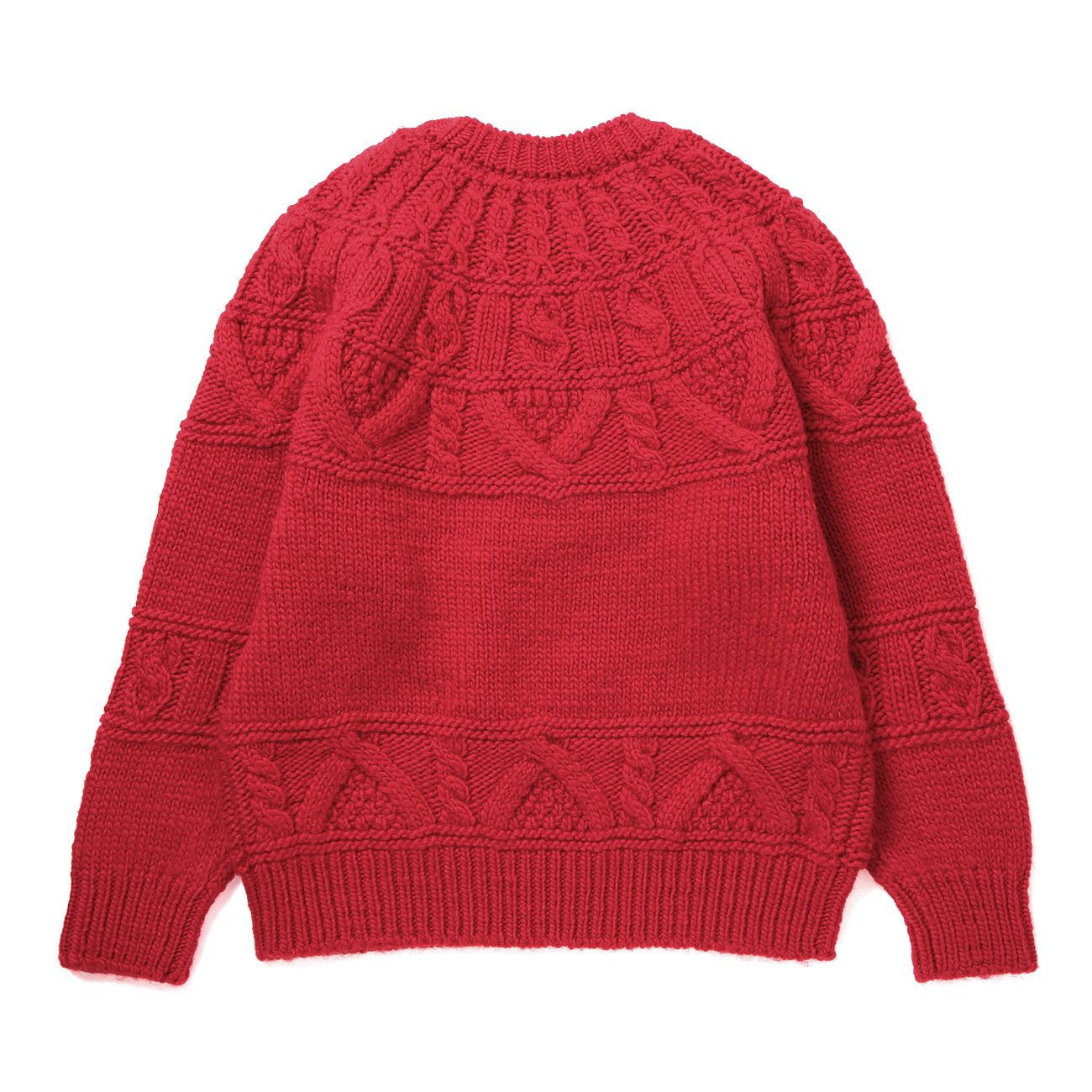 BATONER / バトナー | SPREAD ALAN CREW NECK (レディース) - Red