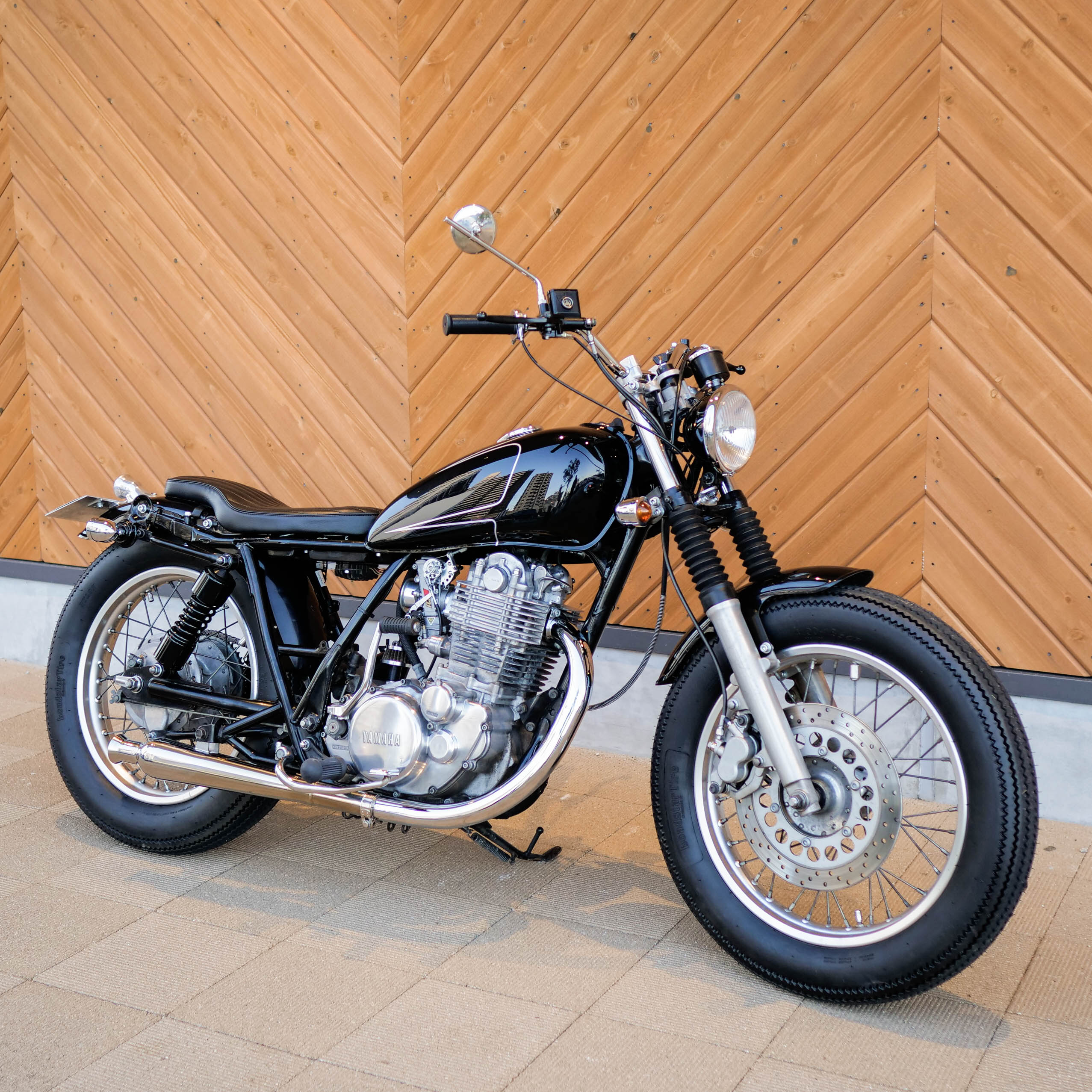 トルクコーンつきラウンドエキゾーストパイプ SR400/500 / 2％er