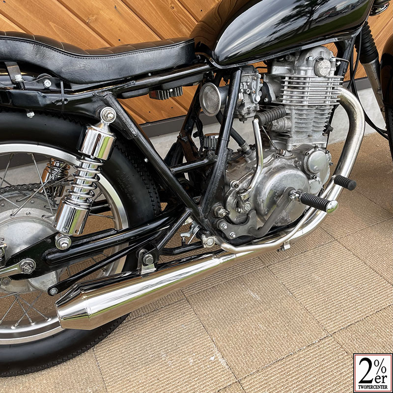 SR400/500 スリップオン メガホンマフラー / 2％er オフィシャルWebstore