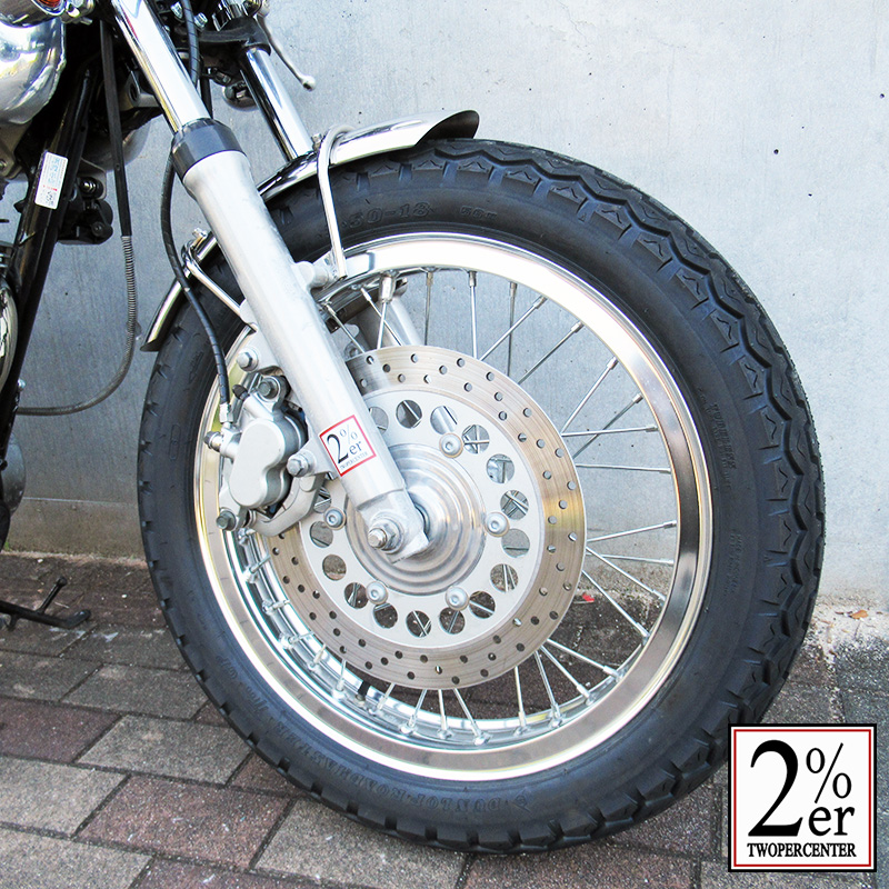 フロントディスク ハブキャップ スターバースト SR400/500 / 2％er