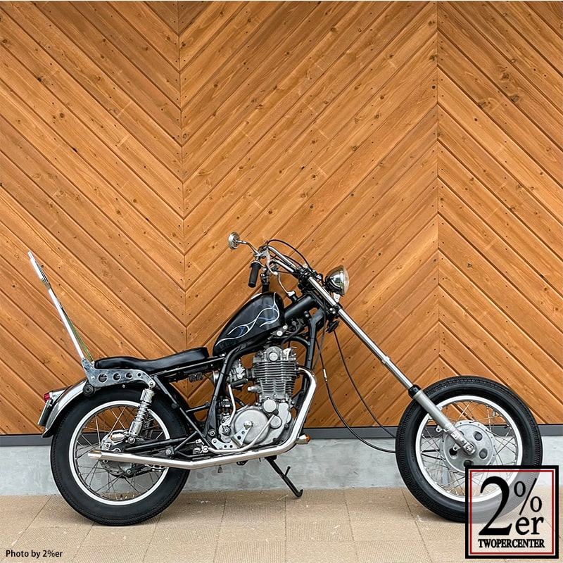 トルクコーン ロングドラッグパイプマフラー テールアップ SR400/500